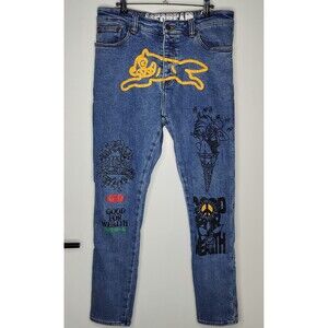 Billionaire Boys Club Ice Cream Jeans Mens 31x31 Running Dog Denim Slim Fit BBC